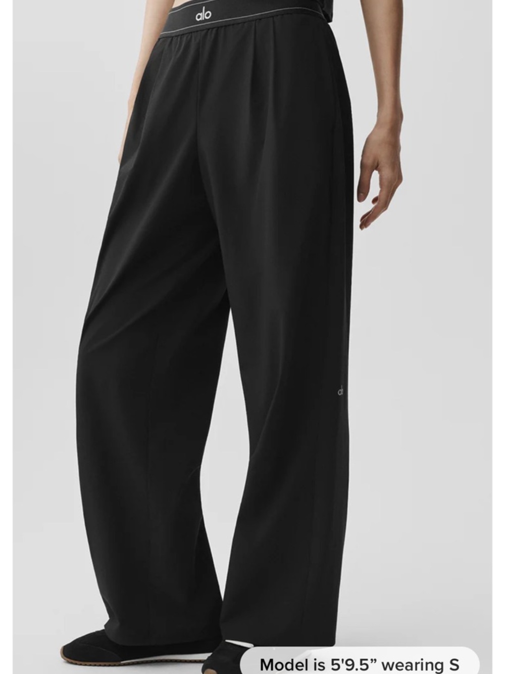 ALO Yoga Black Wide-Leg Pants